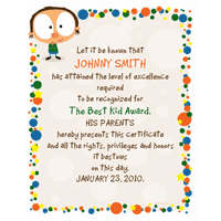 Best Kid Award Printable Just Because Certificates