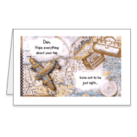 Hope Trip Goes Right Printable Enjoy Your Vacation & Travel Cards