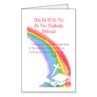 May God Be with You Printable Religious Graduation Cards