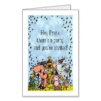 Party Animals Printable Birthday Invitations for Family