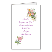 For Daughter and "Son" Printable Wedding & Engagement Congratulations Cards