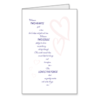 Two Hearts, Two Souls Printable Wedding & Engagement Congratulations Cards