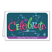 Celebrate Happy New Year Printable New Years Cards