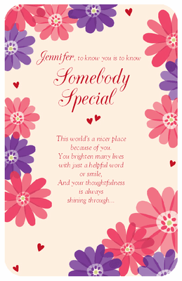 Somebody Special Printable Card