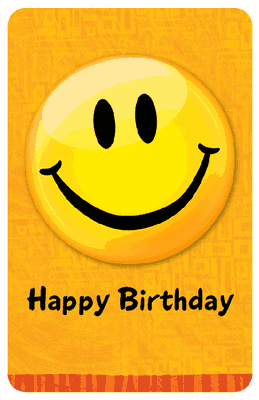 Happy Birthday Cards Print on Printable Card A Happy Face Birthday Cover Verse Happy Birthday Inside