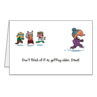 Getting Older Printable Over the Hill Birthday Cards