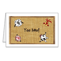 Father's Day Printable Card: A Barnyard Father's Day