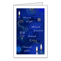 Full of Happiness at Hanukkah Printable Hanukkah Cards