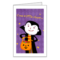 A Vampire Vish Printable Halloween Cards for Kids