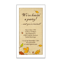 Fall Party Invitation Printable Halloween Cards for Anyone