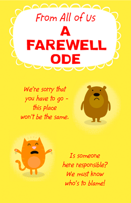 A Farewell Ode Greeting Card - Good Luck Printable Card | American