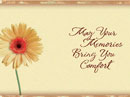 May Your Memories Bring You Comfort Sympathy eCards