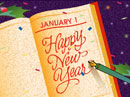 Wishing You Happy Days (Personalized) New Year's Day eCards