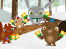 Woodland Concert<br>(Joy to the World) Christmas eCards