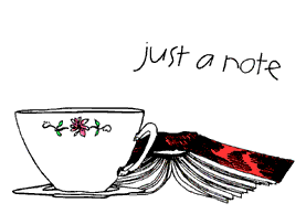 'just a note' - coffee cup and music note
