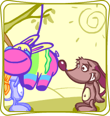 pinata swinging