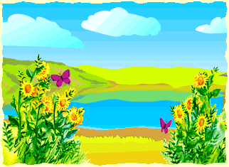 Butterflies flutter near flowers