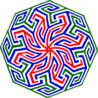 Islamic Swirling Geometric Design