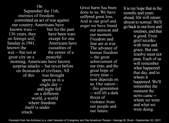 George W. Bush Speech