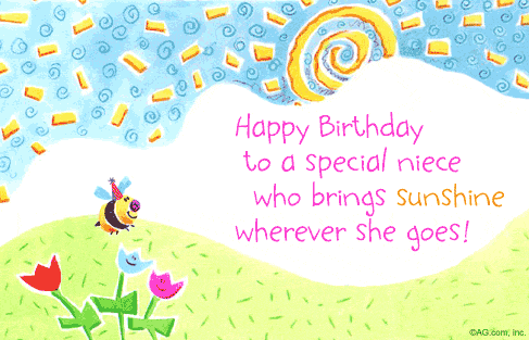 Cute Birthday Cards on Niece  You Bring Sunshine    Birthday Ecard   Blue Mountain Ecards