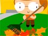 Autumn Clean-up  -- Free Just Because Anyone, Screensavers from American Greetings