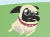Pug Happy -- Free Dogs screensavers -- Yahoo! Greetings screensavers