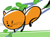 Kitty and Bird  -- Free Funny Nature, Screensavers from American Greetings