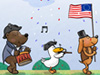 Independence Day Parade  -- Free Cute Holiday, Screensavers from American Greetings