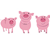 Cute Little Pigs -- Free Cute Cartoon wallpapers -- Yahoo! Greetings wallpapers
