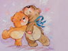 Hugging Bears -- Free Cute Cartoon wallpapers -- Yahoo! Greetings wallpapers