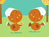 Turkey Pilgrimettes -- Free Thanksgiving wallpapers -- Yahoo! Greetings wallpapers