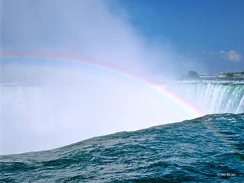 over Niagara Falls,