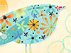 Quirky Bird  -- Free Trendy, Desktop Wallpapers from American Greetings