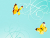 Three Butterflies  -- Free Abstract Desktop Wallpapers from MSN Greetings
