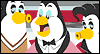 Bee-Bop Penguins<br>Birthday Song Birthday eCards