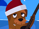 Tropical Christmas Song Christmas eCards