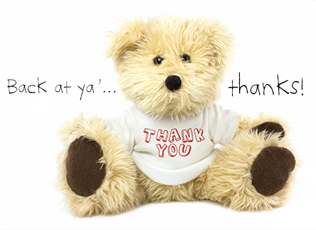 Back at ya'...thanks!