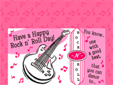 7/9 Rock/Roll Day celebrate the date ecards