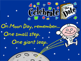 7/20 Moon Day celebrate the date ecards