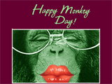 7/21 Monkey Day celebrate the date ecards