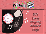 9/18 LP Record Day celebrate the date ecards