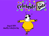 8/25 Healthy Day celebrate the date ecards