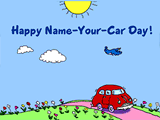 10/2 Name Your Car Day celebrate the date ecards