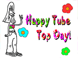 10/8 Tube Top Day celebrate the date ecards