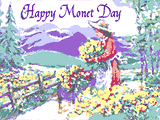 11/14 Monet Day celebrate the date ecards