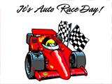 11/28 Auto Race Day celebrate the date ecards