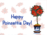 12/12 Poinsettia Day celebrate the date ecards