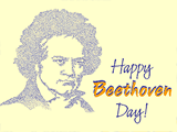 12/16 Beethoven Day celebrate the date ecards