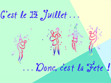 7/14 Bastille Day celebrate the date ecards