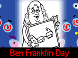 1/17 Ben Franklin Day celebrate the date ecards